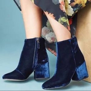 Sam Edelman Taye Inky Velvet Boots Booties